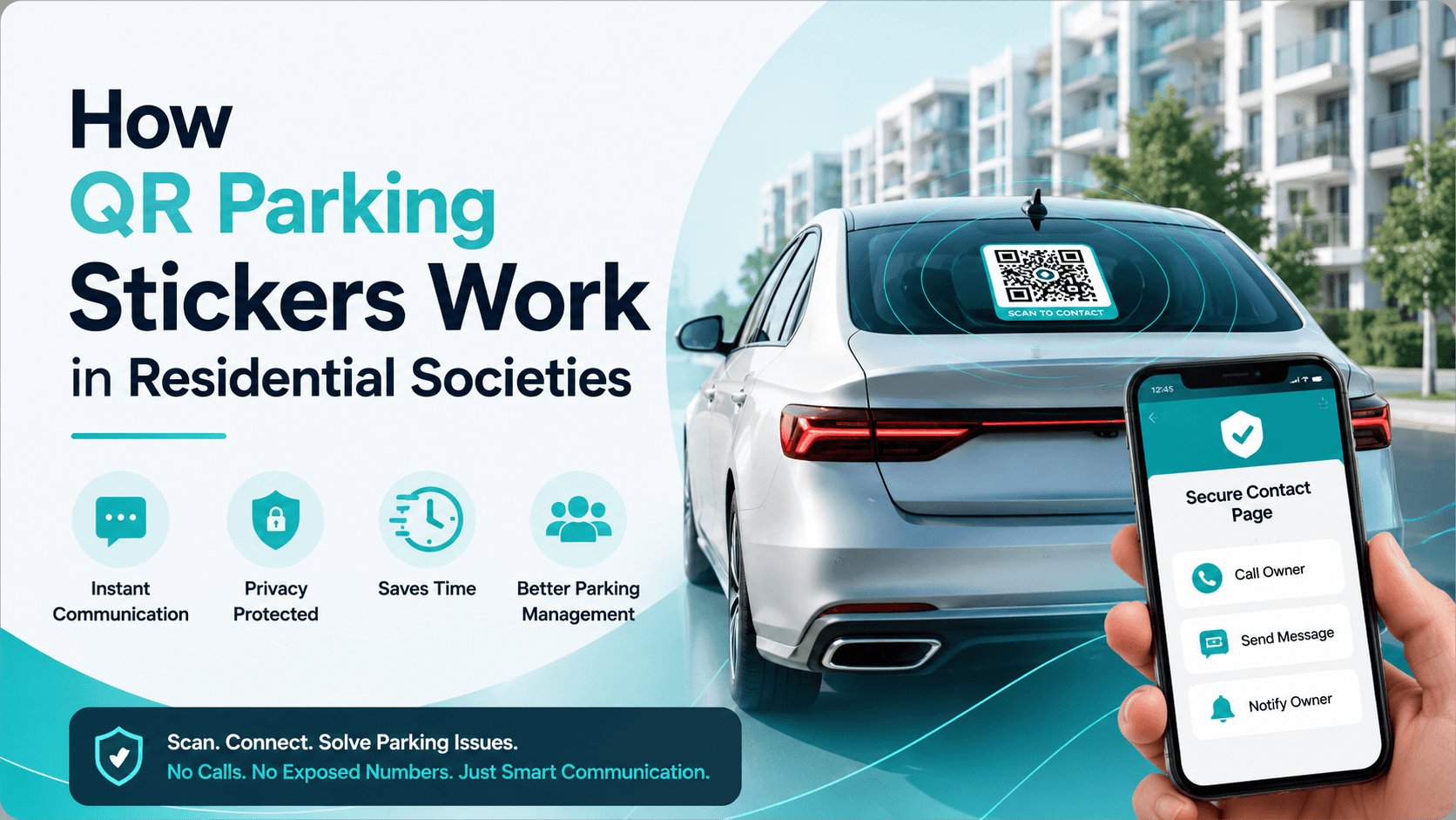 How QR Parking Stickers Work in Residential Societies